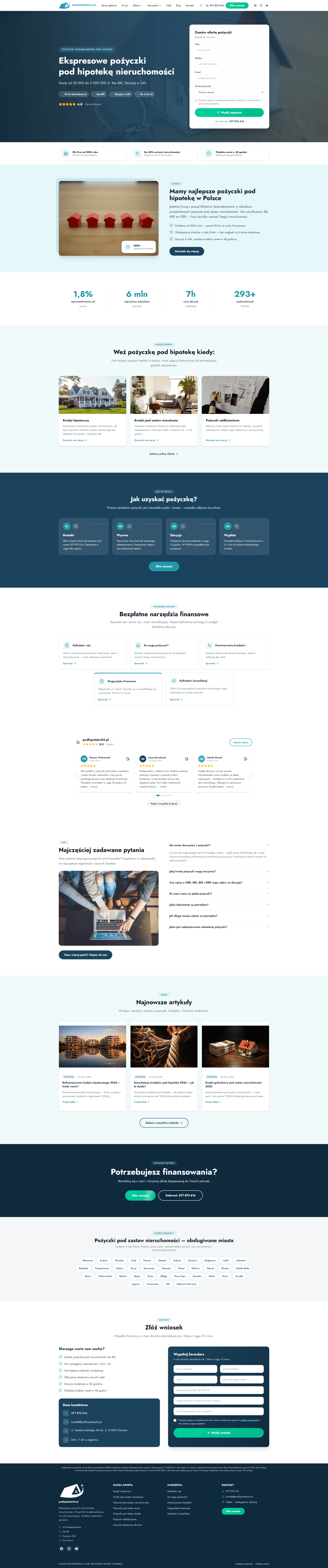 Headless WordPress + Next.js dla firmy pożyczkowej – Case Study podhipoteke24.pl