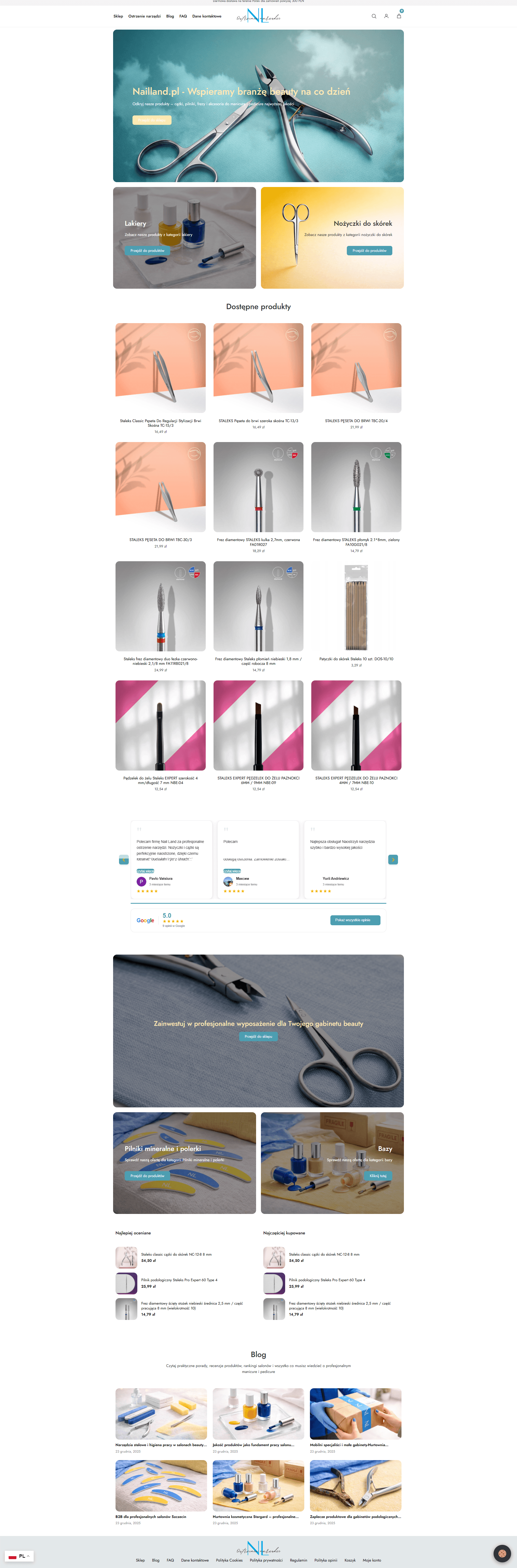 Nailland.pl – strona główna